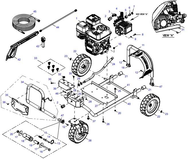 generac 0088710 Power Washer repair Parts